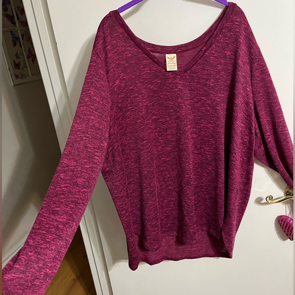 3X 22/24 Faded Glory Fuchsia sweater - Picture 6 of 10